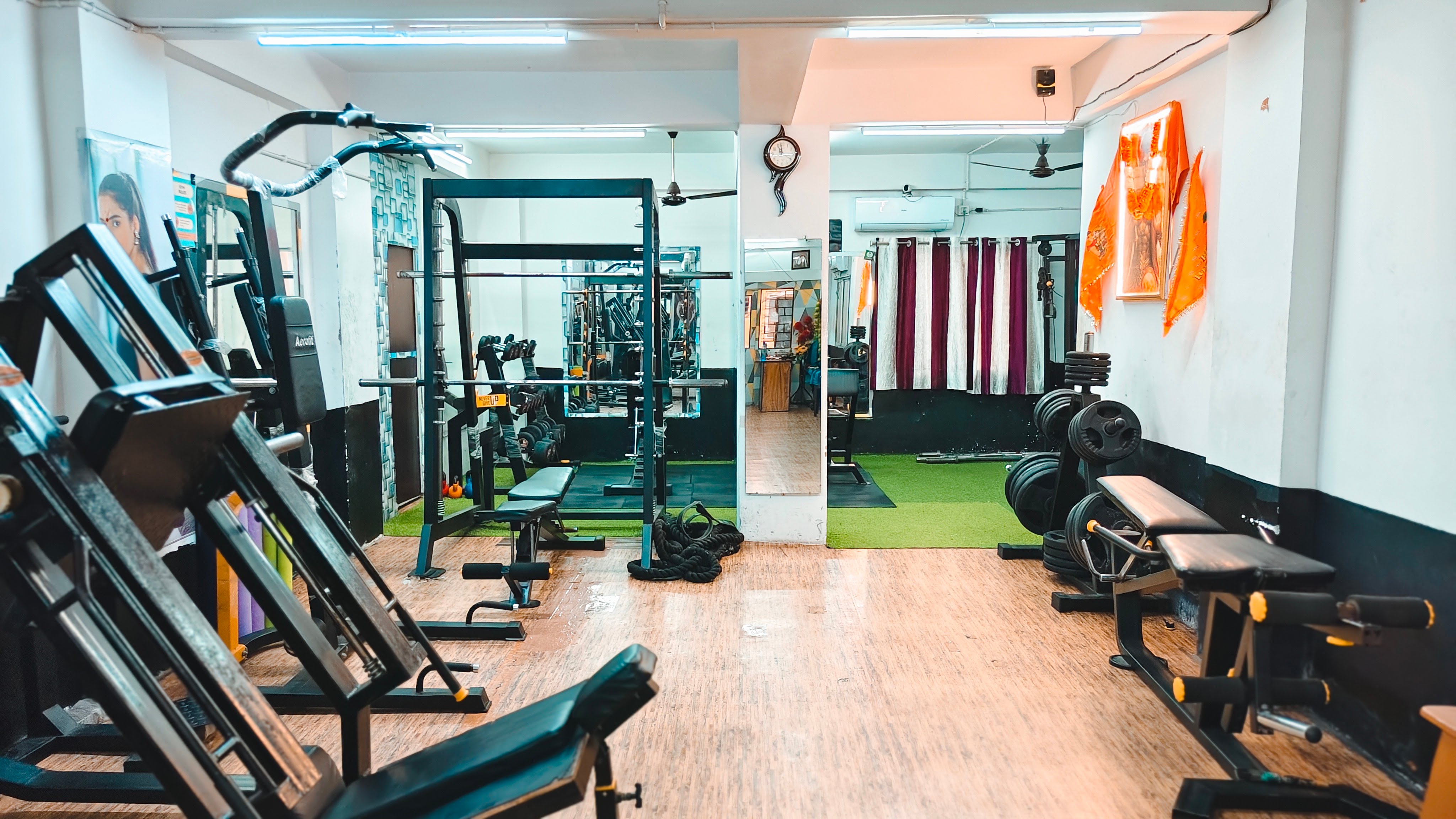 Fit For Life Gym - Dumbbell Rack and Bench Press Stations
